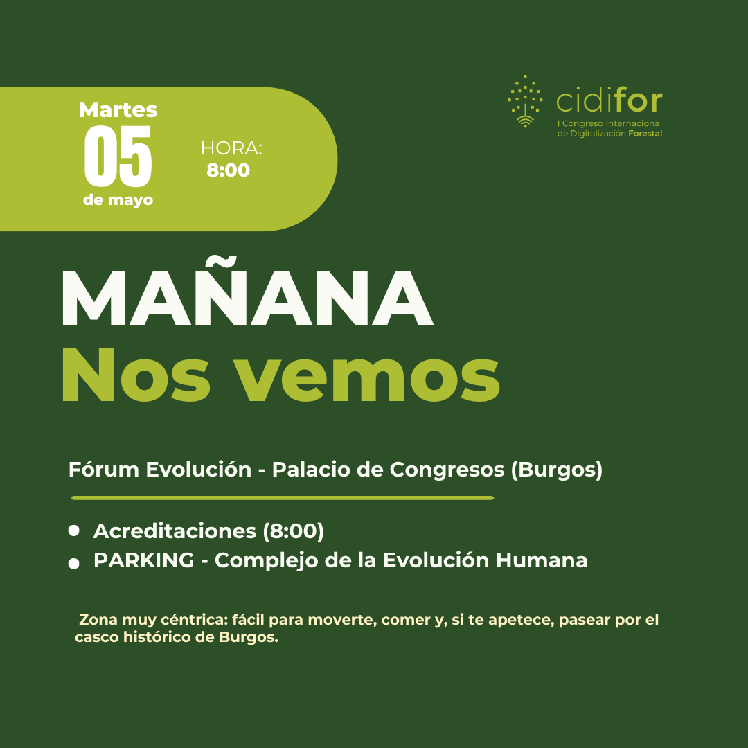 _cidifor's tweet photo. Por aquí ya estamos ultimando los detalles para que todo vaya sobre ruedas
Recuerda: de 8:00 a 9:00 os estaremos esperando en el hall del Forum Evolución para entregar las acreditaciones y materiales
Nos vemos mañana en #Burgos!
#Cidifor #DigitalizaciónForestal #RetechFOR https://t.co/QYke5oLrNJ