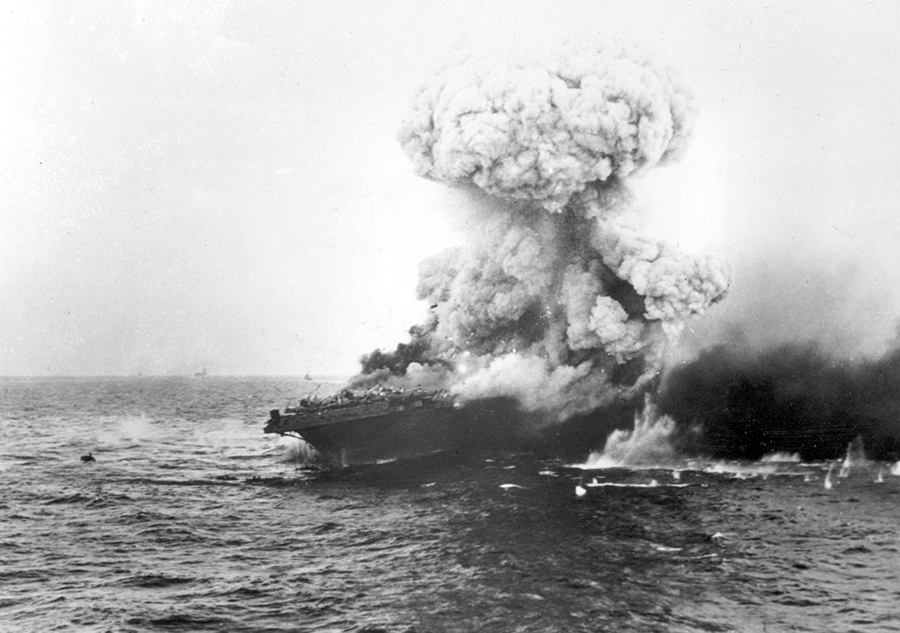 This day in 1942, the beginning of the Battle of the Coral Sea between Japan and Allied forces from the US and Australia.

It became the first naval battle fought entirely by aircraft, and the first time a Japanese invasion was stopped. #WW2