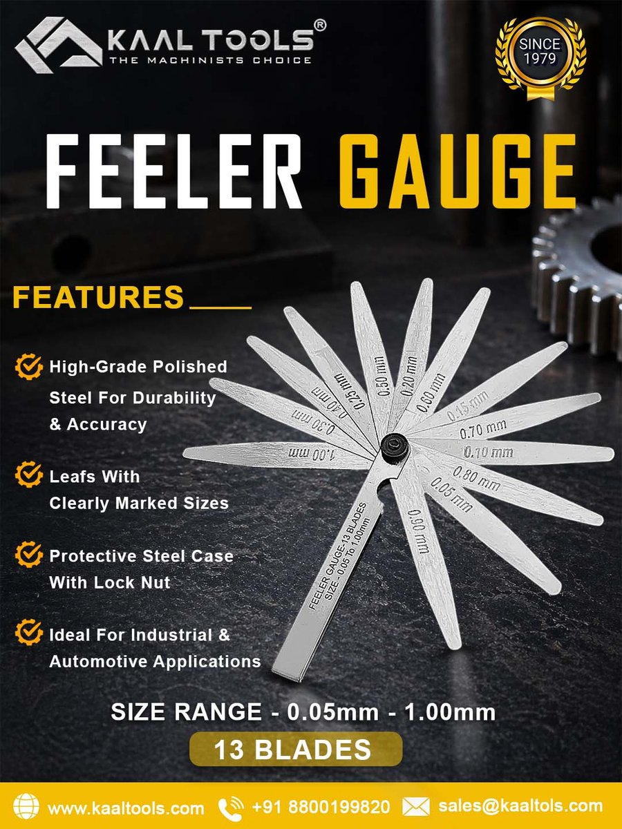 Kaaltools's tweet image. If you work with machines, you NEED this tool! ⚙️🔥”
#KaalTools #FeelerGauge #Machinist #Engineering #CNC