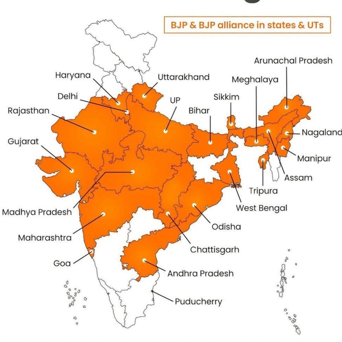 #Saffron wave..🚩
                  Reaches #Bengal
