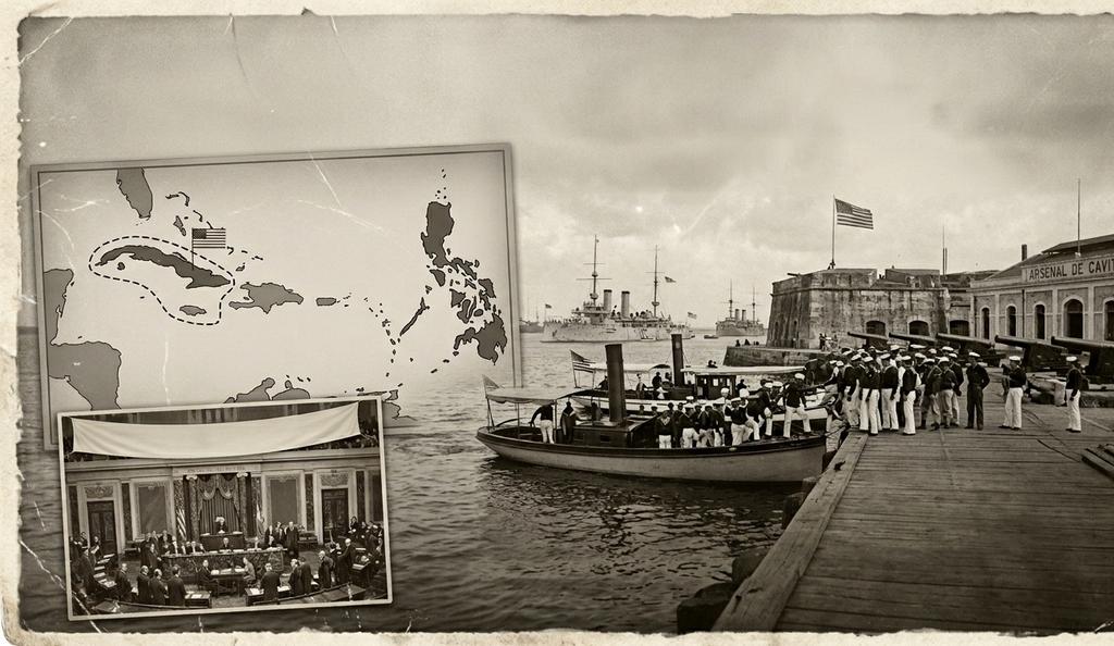 pastvict's tweet image. ⚓ #Efeméride 3 mayo 1898. Mientras #Cuba sufre el bloqueo, el Congreso de EE.UU. asegura millonarios fondos militares. En Filipinas, tropas de Dewey ocupan el arsenal de Cavite. #España comprende que no tiene flota para defender el Pacífico y el Caribe a la vez. 🌎
#Guerra1898