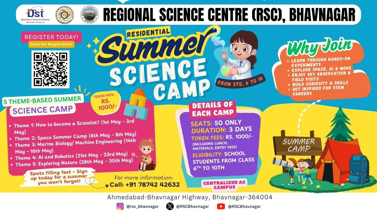 RSCBhavnagar's tweet photo. From mapping Venus to inspiring young minds 
On this day in 1989, STS-30 launched Magellan, revealing a volcanic world beneath dense clouds and transforming our understanding of the planet. 
Now it’s your turn…join @RSCBhavnagar Space Science Summer Camp, from 6 - 8 May 2026. https://t.co/0Xj1VMnB1X