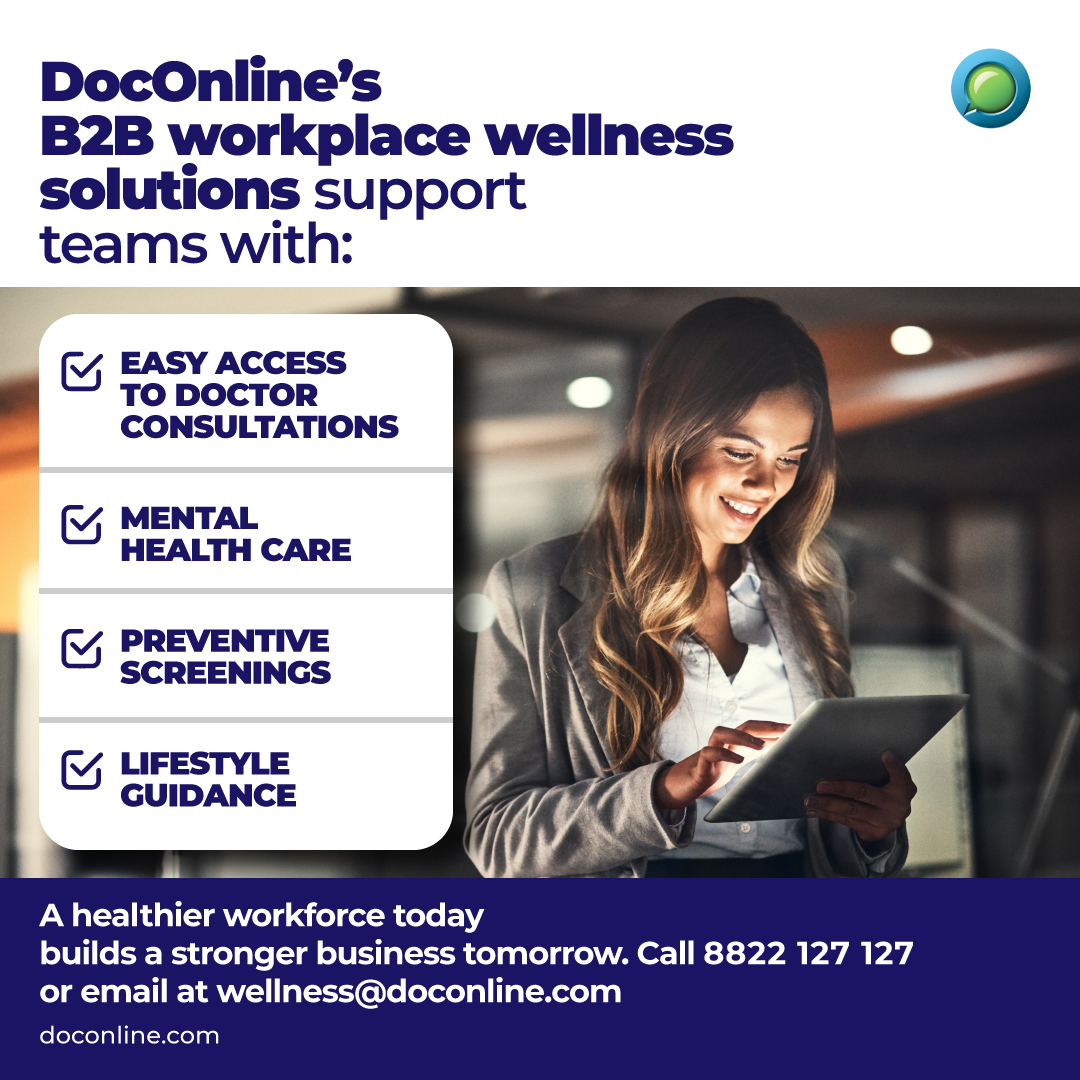 DocOnlineHealth's tweet photo. A young team looks young, driven, and full of energy.   DocOnline helps workplaces stay healthier with easy consultations, mental health support &amp; regular screenings.
For more, connect at 8822 127 127 or wellness@doconline.com 
#DocOnline #Health #B2B #Workplace #EmployeeWellness https://t.co/OUoh7ziod6