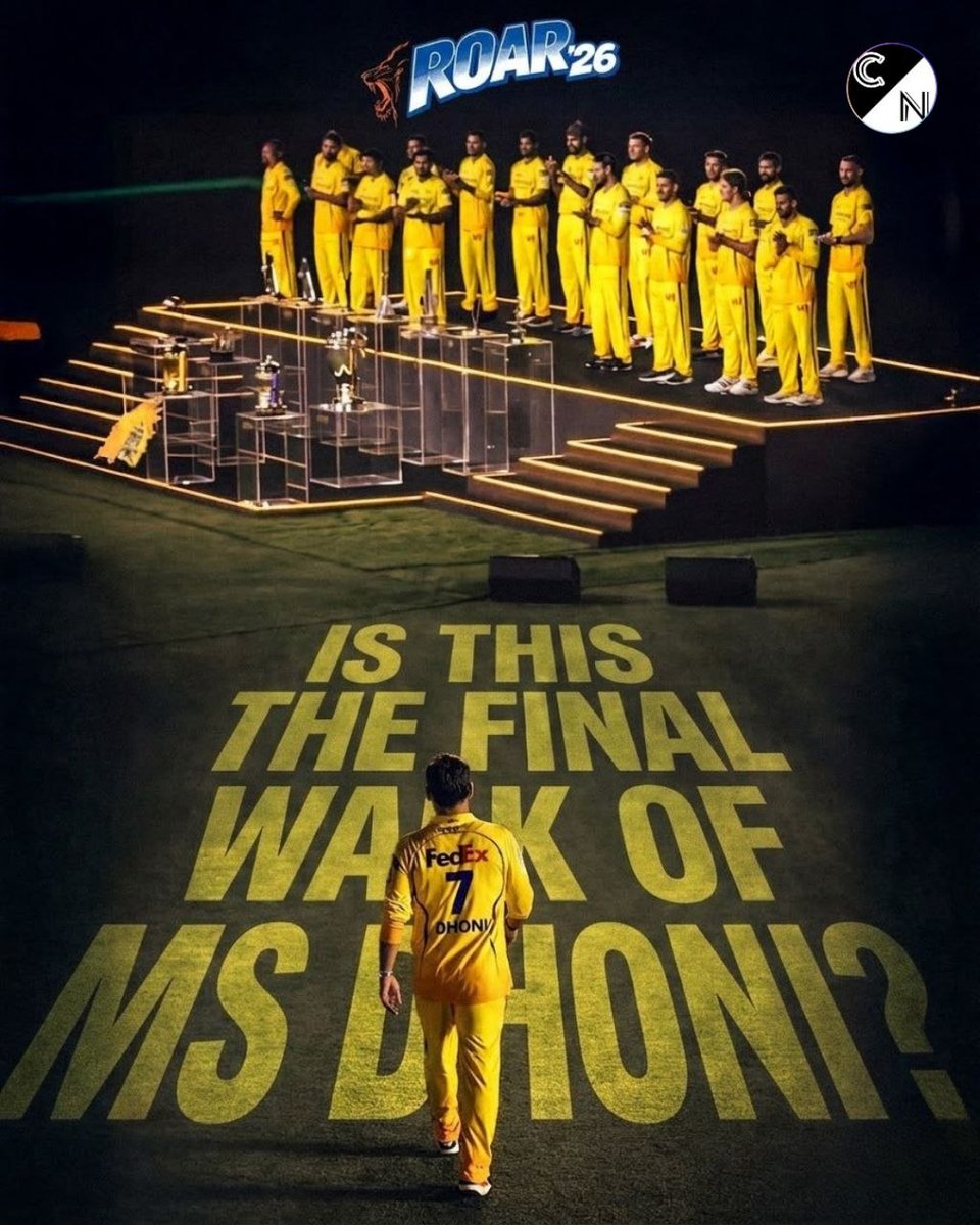 Is this a silent farewell for MS Dhoni in yellow? 🥺💛🏏

#CSK  #IPL2026  #IPL  #MSDHONI
#SANJUSAMSON  #CRICCNATION