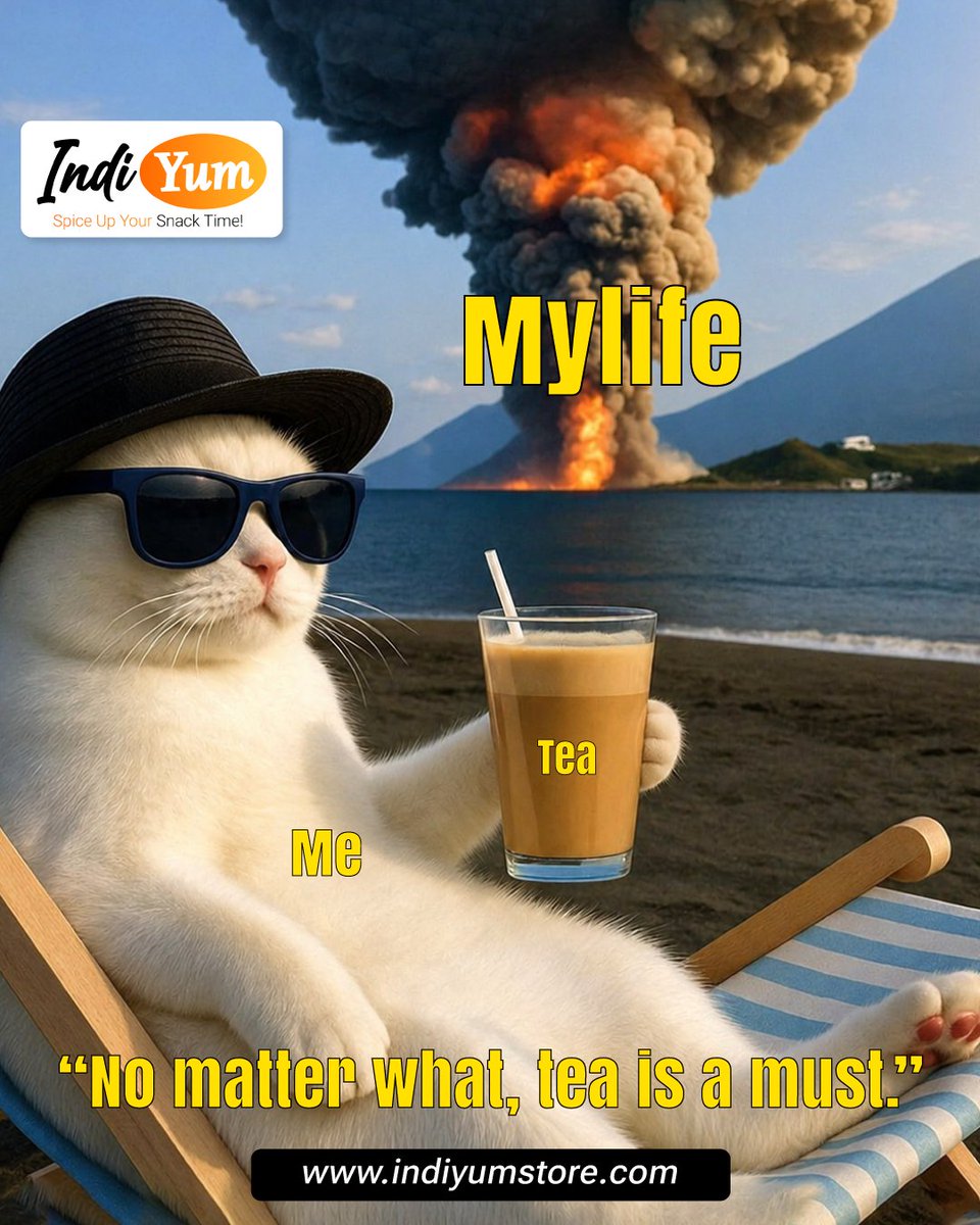 Indiyumstore's tweet image. When everything’s out of control…
Press pause. Sip tea. ☕😎
Stay calm, no matter what.

#IndiyumStore #QuikTea #Nestle #ChaiPeCharcha #SipSipHooray #DailyDose #MoodOfTheDay #ChaiOverCoffee #TeaTherapy #JustVibes #StressFreeZone #TeaTimeVibes #DesiHumor #TeaFix