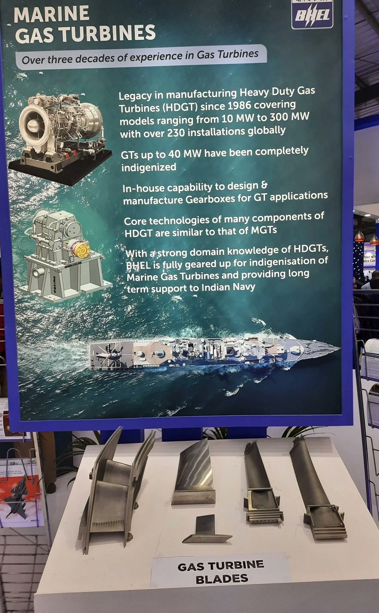 WarFlash_2630's tweet image. BHEL has completely indegenised Zorya Mashproekt 40 MW Gas Turbines. #MakeInIndia