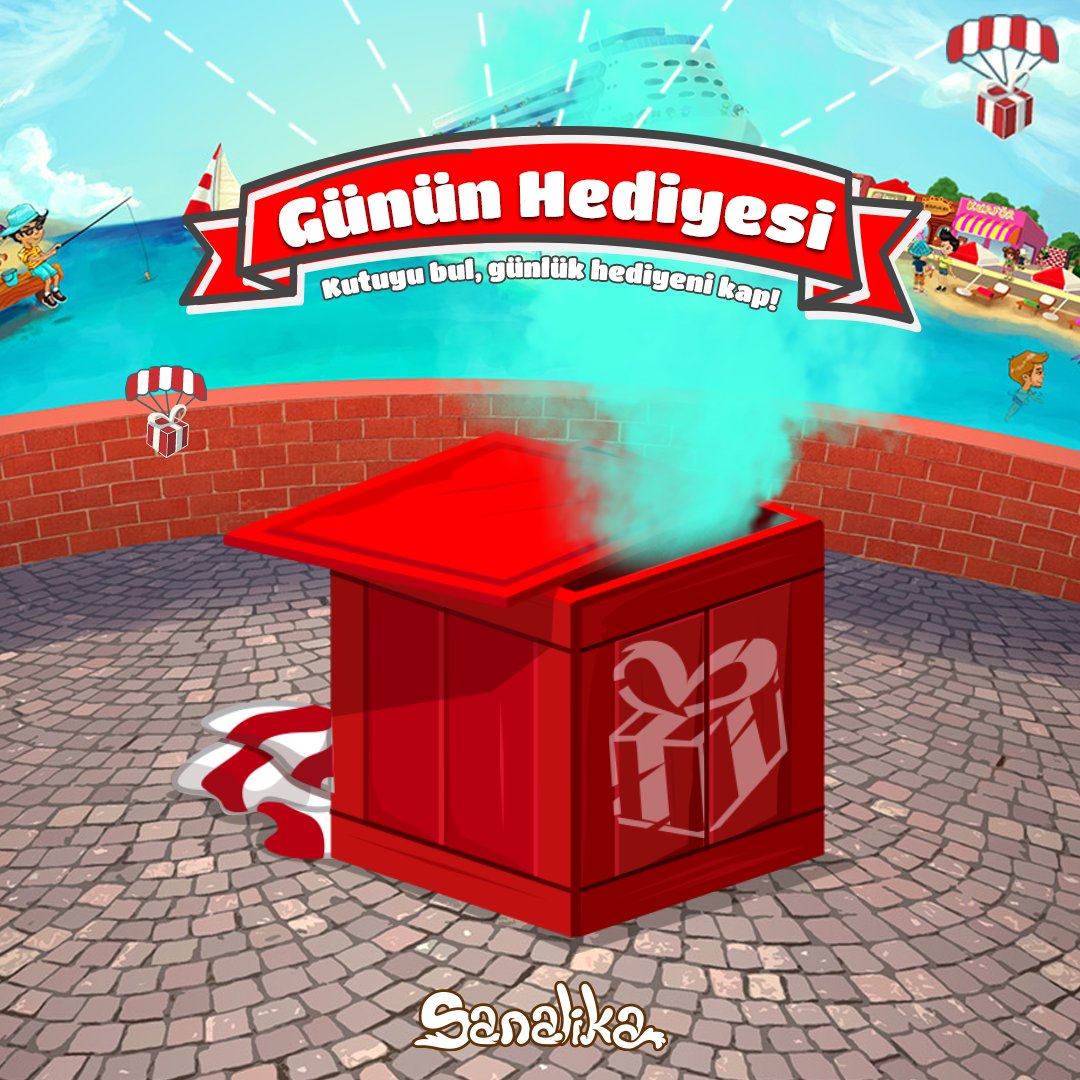 Sanalika's tweet image. Hediye zamanı! 🎁

Sanalika caddelerini turla, sürpriz hediyeni kap.
#gününhediyesi #sanalika