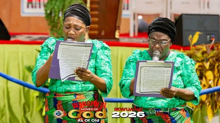TlccrmOfficial's tweet image. DUET SISTERS || THE WONDERFUL MOVES OF GOD AS OF OLD || GRAND FINALE || ABIA – IKWUANO PROGRAM || MAY 2026

The Duet Sisters ministered, reminding the congregation that the Day of Judgment is fast approaching.

#Chosen
#TLCCRMOfficial
#PstLazarusMuoka
#Abia2026
#Ikwuano2026