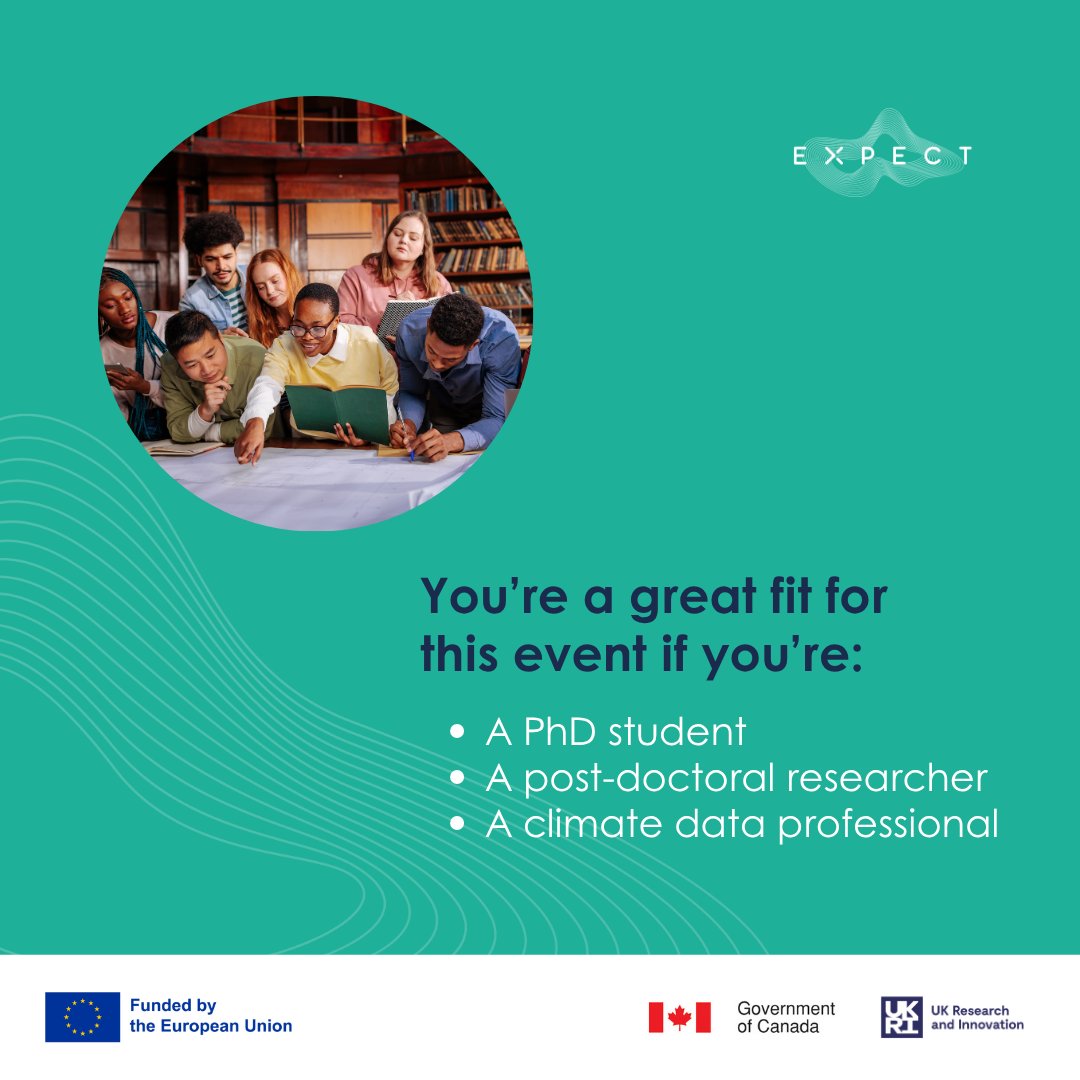 Expect_Project's tweet photo. ⏳2 weeks left to apply!
 
Join the #EXPECT Hackathon in Hamburg to collaborate with researchers &amp; professionals addressing real-world climate challenges through cutting-edge data infrastructures.
 
📌Apply by 18 May: https://t.co/I7Y7W8YPeP
 
#ClimateResearch #DataScience #AI https://t.co/NHyiM2nphL