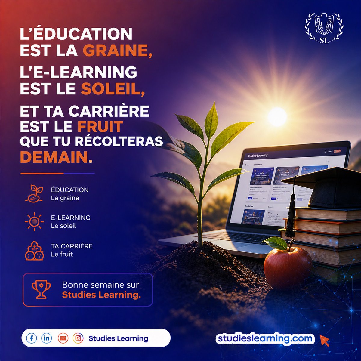 Studieslearn_In's tweet photo. Tu veux une meilleure carrière mais tu traites encore l’apprentissage comme une option.
Erreur.

Ce que tu récoltes demain dépend de ce que tu fais aujourd’hui.
Pas d’excuse. Juste du progrès et c'est sur https://t.co/OaMeH9y92s

#studieslearning #Education #Discipline #Growth https://t.co/BwVEfMNVQP