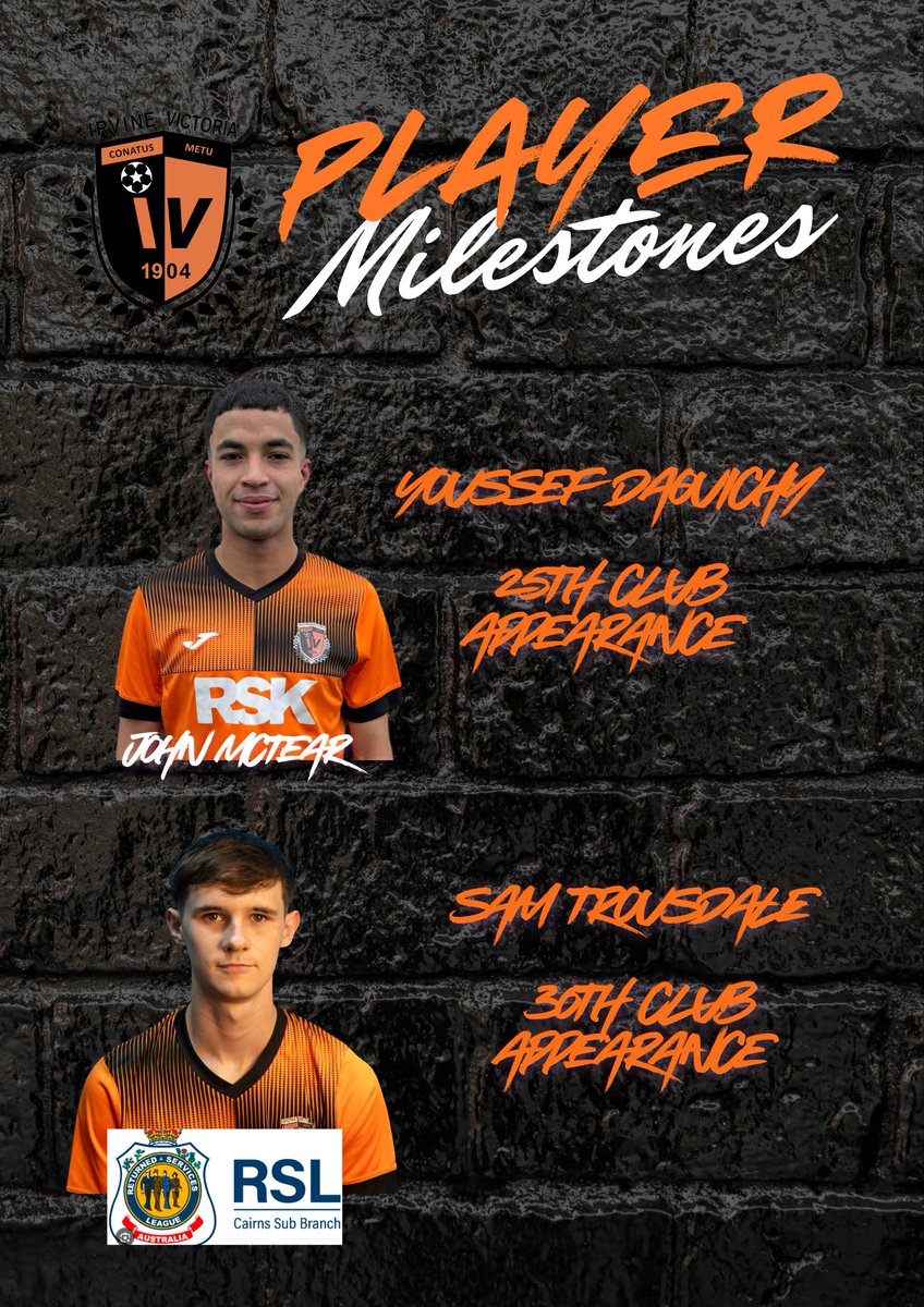 IrvineVictoria's tweet photo. A few milestones reached in the club appearances department with Kevin extending his record to 415 matches https://t.co/fJC0PRAr0q