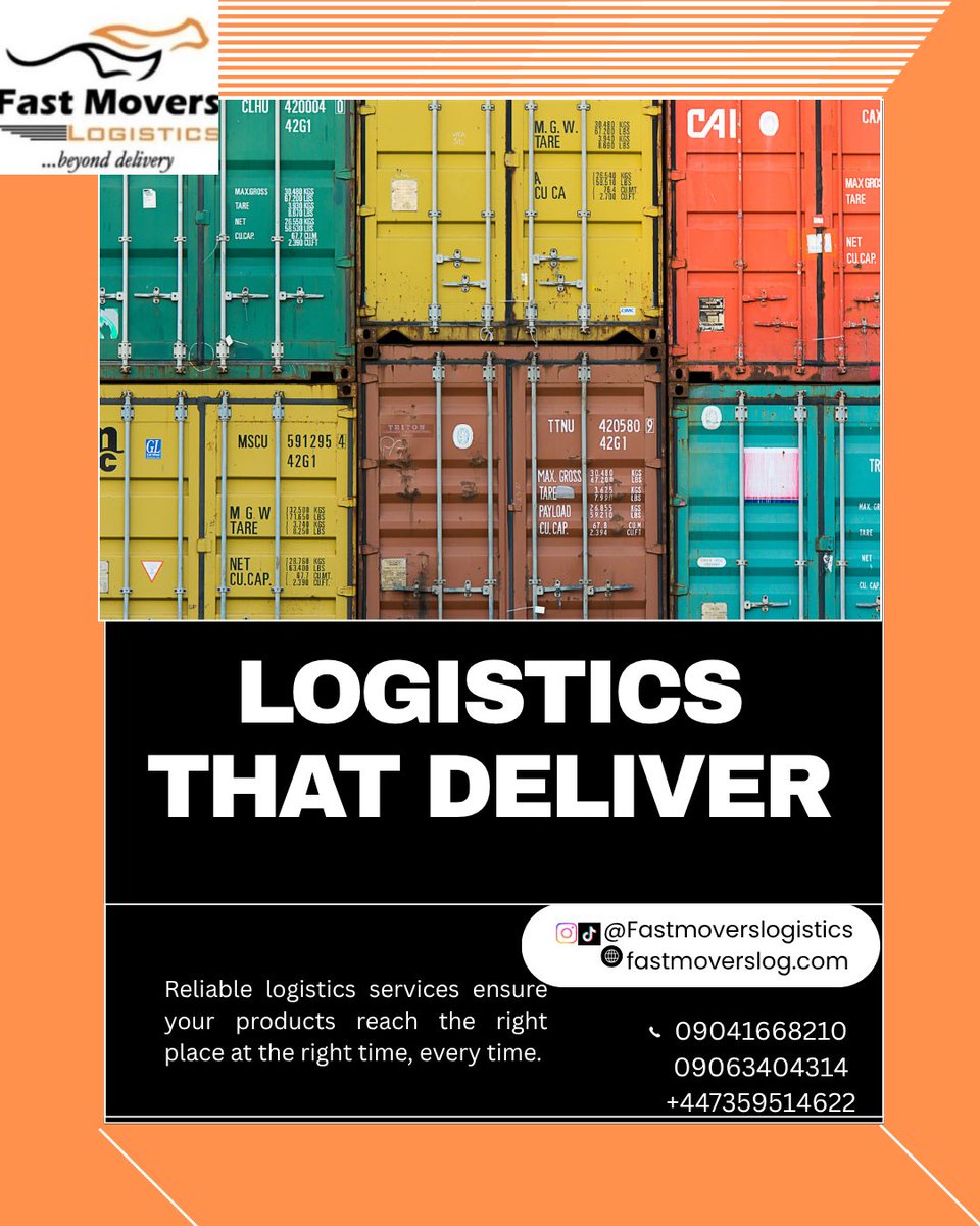 fastmoverslogi1's tweet photo. We move your packages safely, swiftly, and without stories 📦🚚🌏✈️ https://t.co/tcojfmuZN6