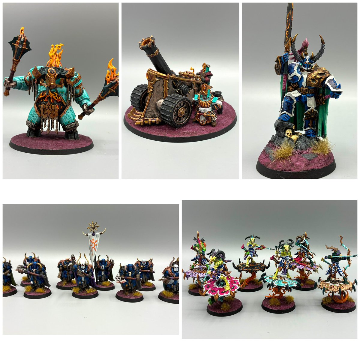 HarrySherwin's tweet photo. A bit late but here’s what I painted in April! It’s been a big year of chaos painting for me so far!
#WarhammerCommunity #PaintingWarhammer #AgeofSigmar #Warhammer https://t.co/BHVDjxXyrt