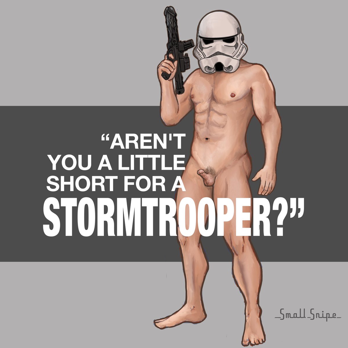 May the 4th be with you and your little lightsaber too . . . #smalldick
