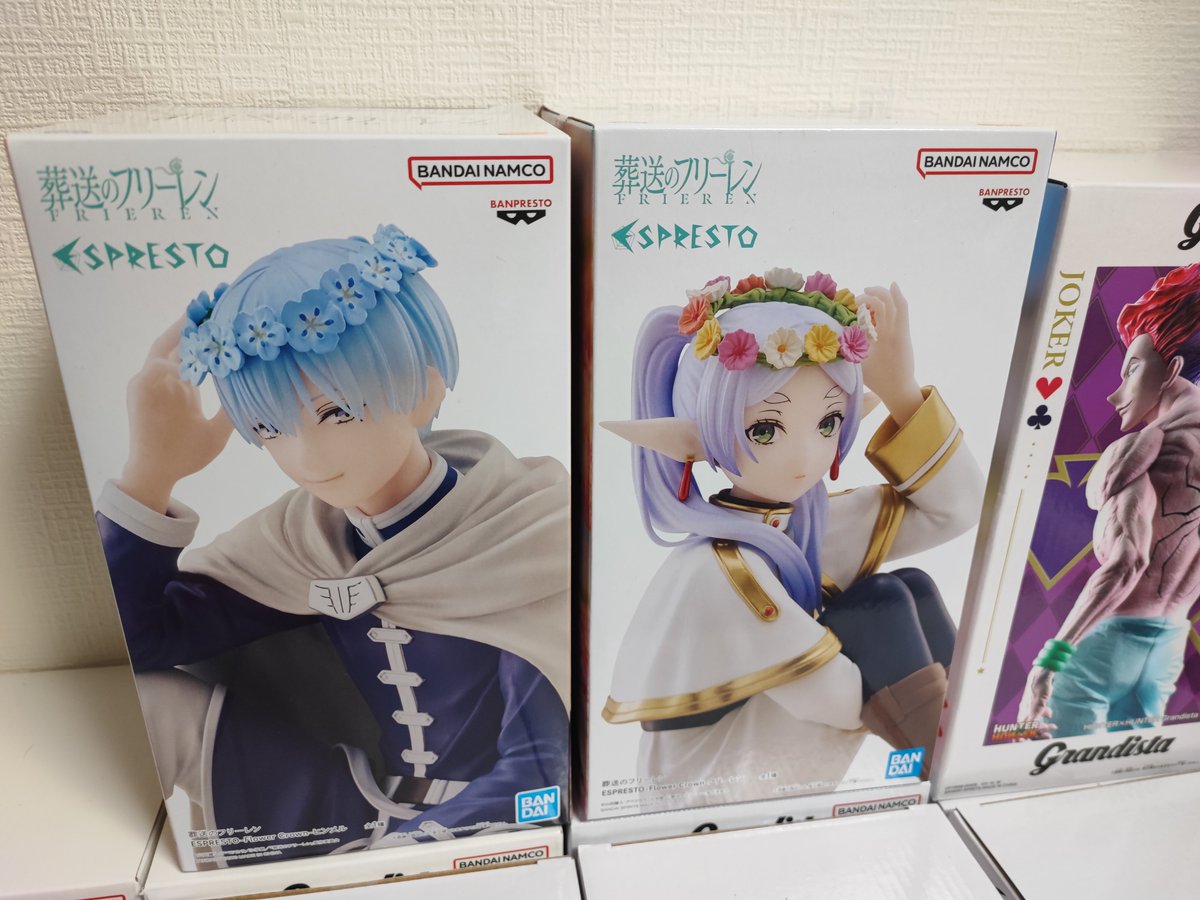 satoshi_1_2_3_4's tweet photo. 順次、在庫管理登録
今のところの
一番のお宝はこの2つ
あるのは1セットのみ
まさかここまで
上がるとは。。。
なお、ヒソカさんは5体
#ESPRESTO
#フリーレン
#ヒンメル https://t.co/8894nqcQfc