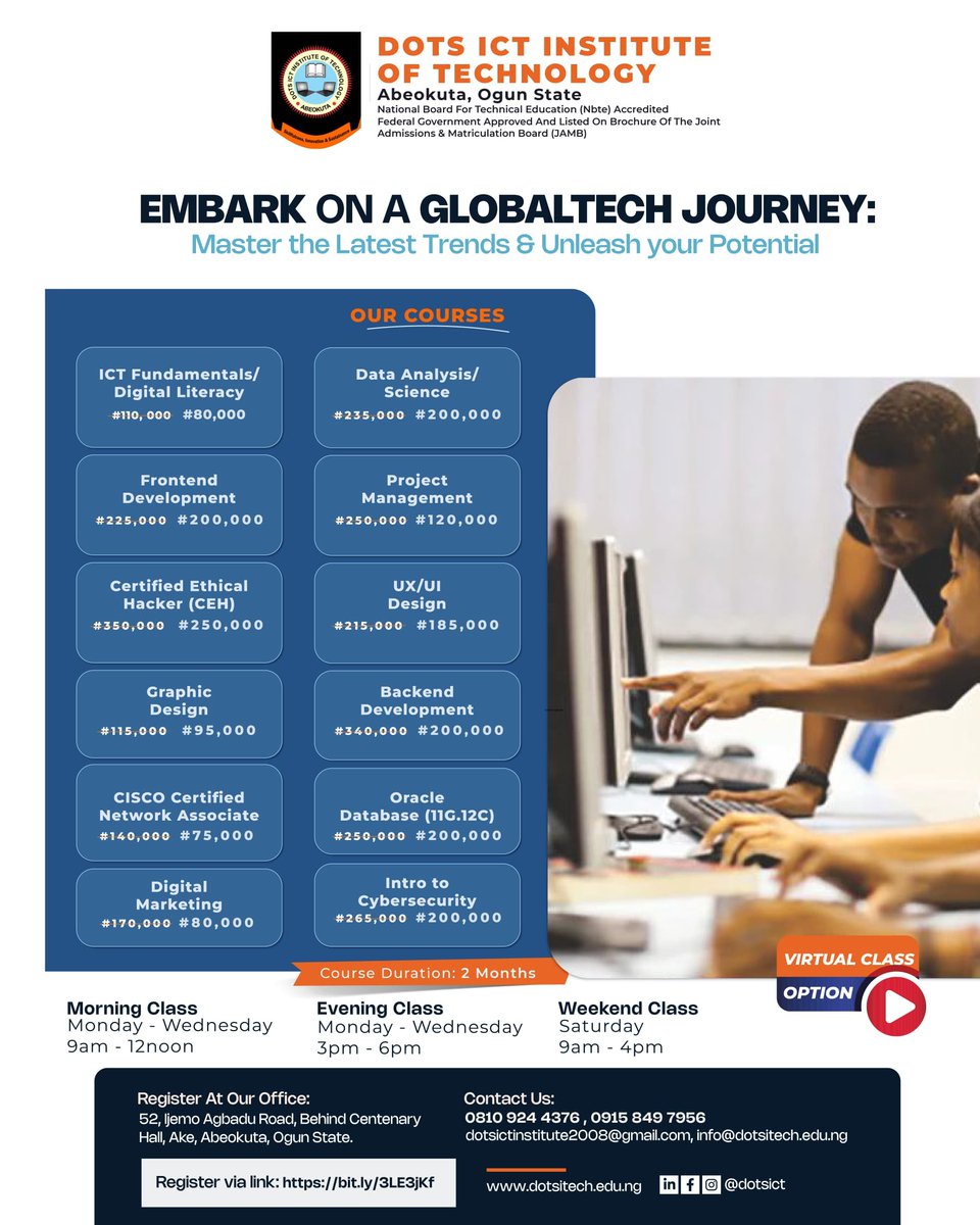 Dots ICT Institute of Tech Abeokuta tweet media