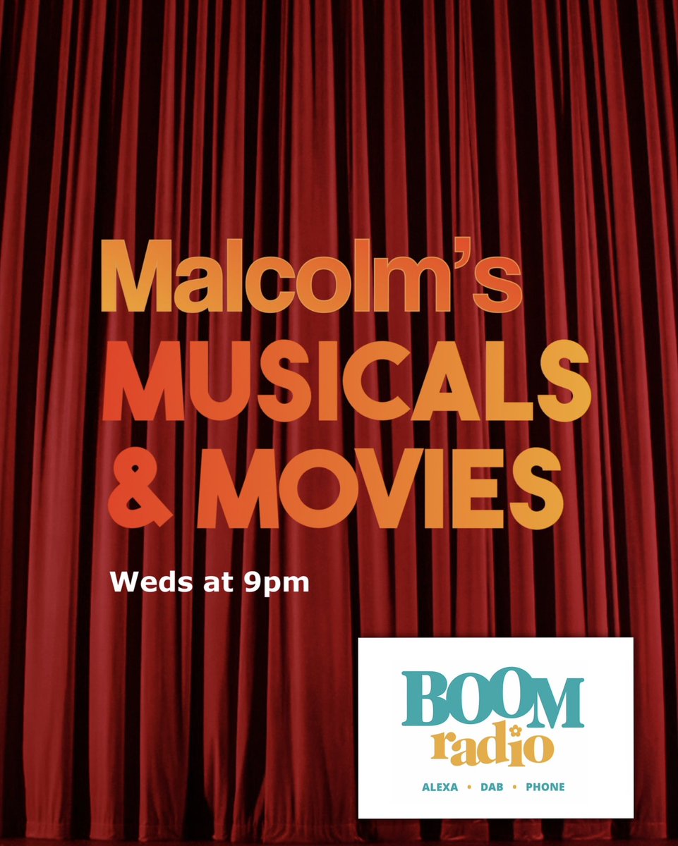 malprin's tweet image. Starts this Wednesday on @BoomRadioUK 

Hope you can join me for a weekly dose of showtunes and movie music

📧 malcolm@boomradio.co.uk

#radio #musicals #NotTheSameWithoutYOU