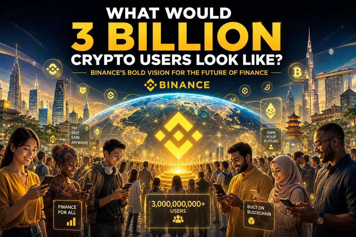 Gdonlalemi's tweet photo. 1.4 billion people have no bank account.
They can't save. Can't send money. Can't grow wealth.

Crypto was supposed to fix this.
Binance is actually trying to.

3 billion users isn't a dream. It's the only acceptable answer.
Keep building,✨🔥💛 https://t.co/6q4FhrEI5I