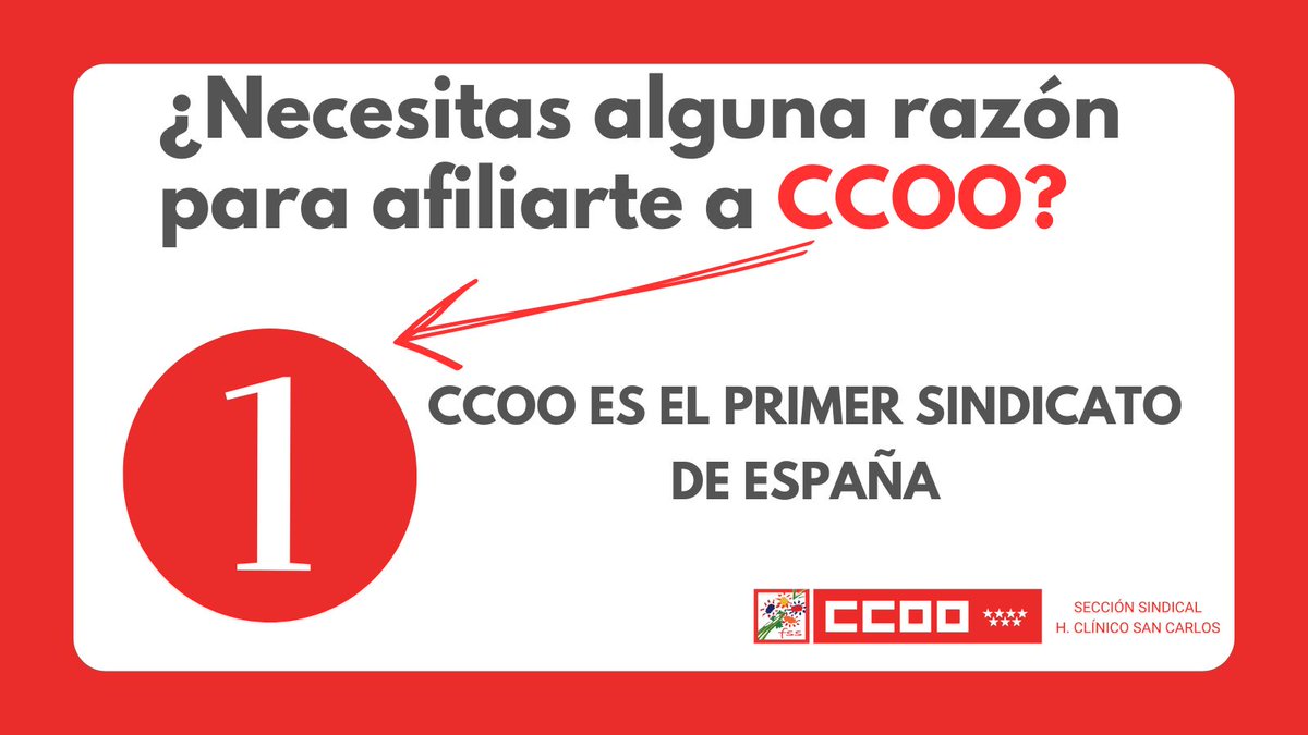 CCOO HClínicoSCarlos tweet media