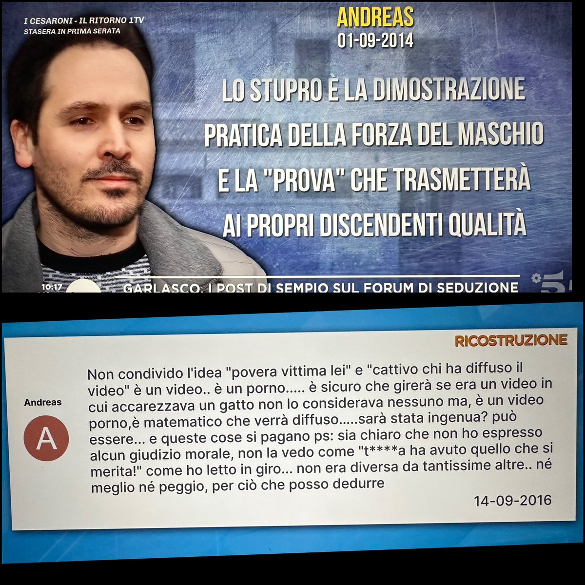 AnneJunne's tweet photo. Ruffini: “Sempio non aveva 19 anni, ne aveva 26”

Longo: “Ma uno può essere immaturo anche a 40anni” 

Non pensavo di dover assistere anche a questo, con il caso #garlasco, come si può giustificare una mentalità del genere con l’immaturità? 

Agghiacciante.

#mattino5 https://t.co/Qi1KUGjQ5U