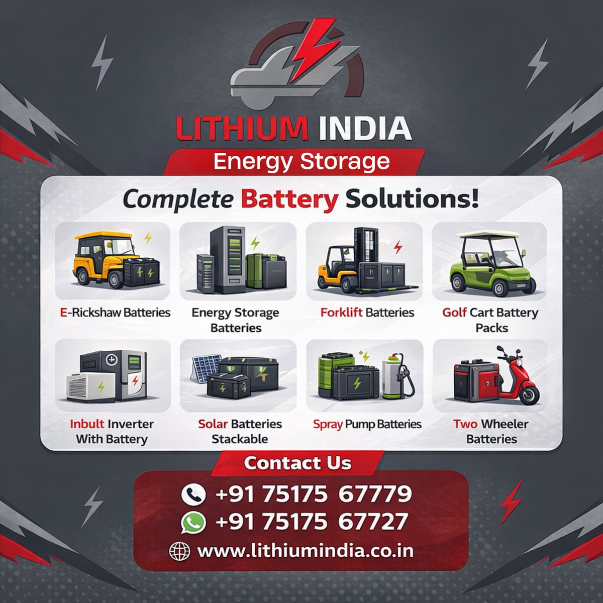 lithium_india's tweet image. Power solutions that match your ambition — Lithium India fuels EVs, solar systems, and industrial applications with precision.
lithiumindia.co.in

#LithiumIndia #EnergySolutions #SolarPower #lithiumbattery #CleanEnergy