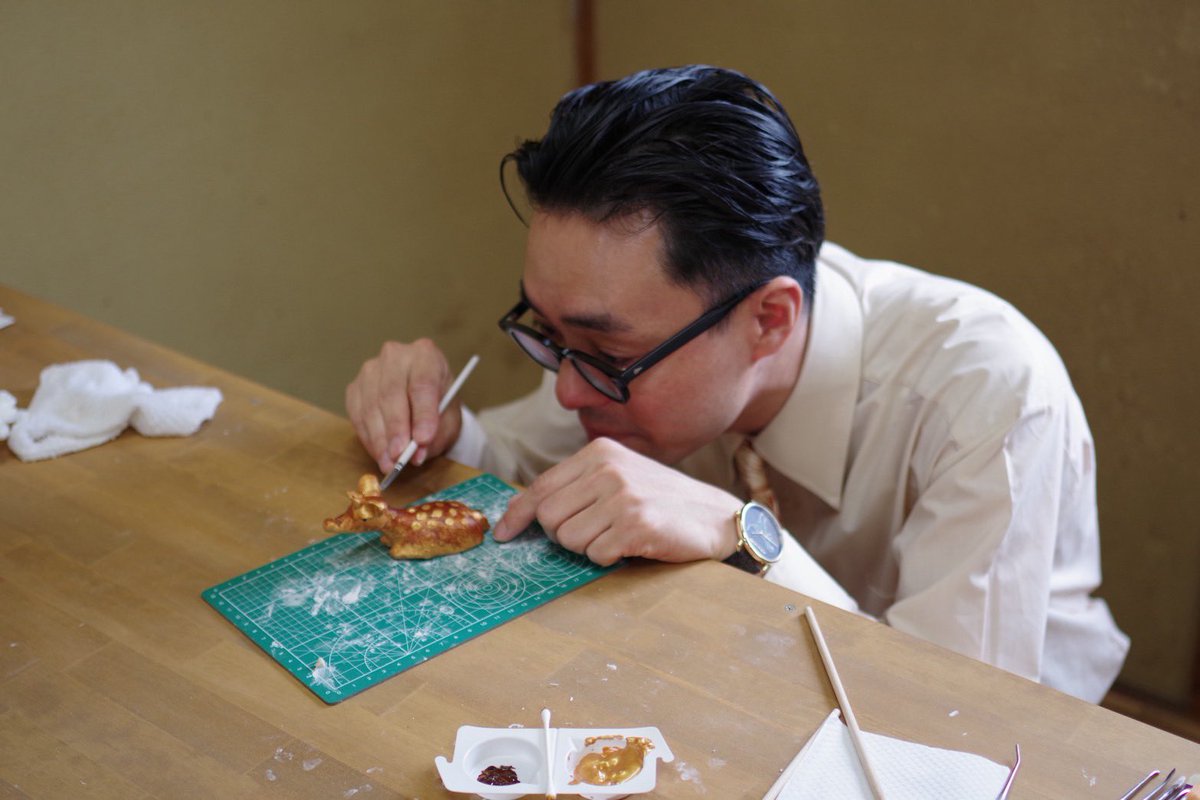昨日、開催した粘土で鹿作りのワークショップの様子です。皆様それぞれ個性的な鹿を熱心に作ってくださいました。

奈良での粘土の彫刻教室にご興味はありませんか？いつでもご参加お待ちしております。