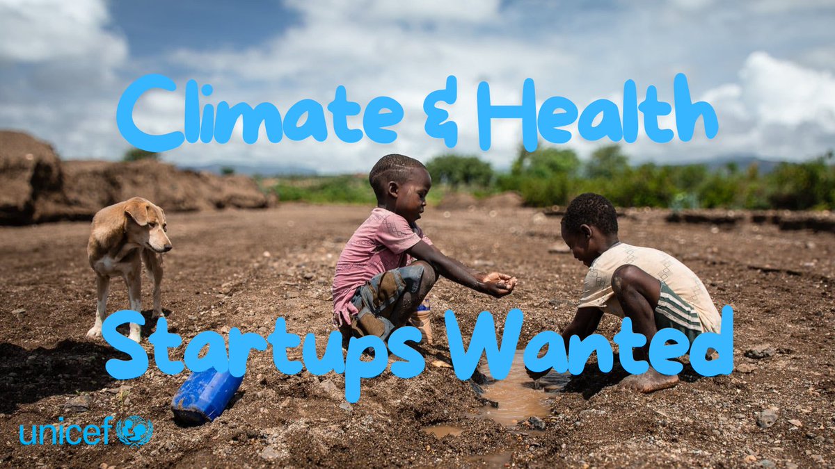 unicefsenegal's tweet image. 🚀 Climate &amp;amp; Health Startups

UNICEF seeks startups with solutions for children’s health impacted by climate change.

🔍Working prototype • UNICEF country • Open source

💰 Up to $100K
📅 May 17
👉Apply here form.jotform.com/260711626703351
#UNICEF #ForEveryChild #ClimateTech #Startups