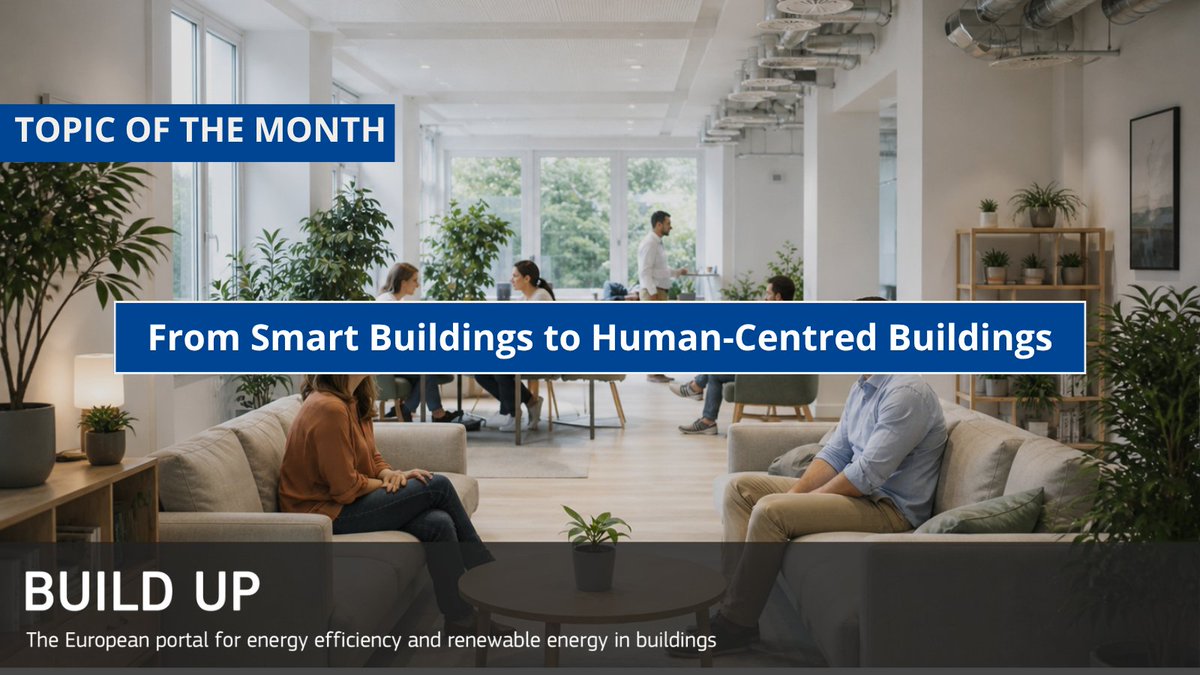 EU_BUILDUP's tweet image. 💡This month, BUILD UP focuses on 'From smart buildings to human-centred buildings'. 
Explore IEQ, behaviour &amp;amp; performance under EPBD 👥🔗 build-up.ec.europa.eu/en/themes/topi…

#EnergyEfficiency #SmartBuildings #IndoorEnvironmentalQuality #EPBD  #EUClimateAction #BUILDUPTOM