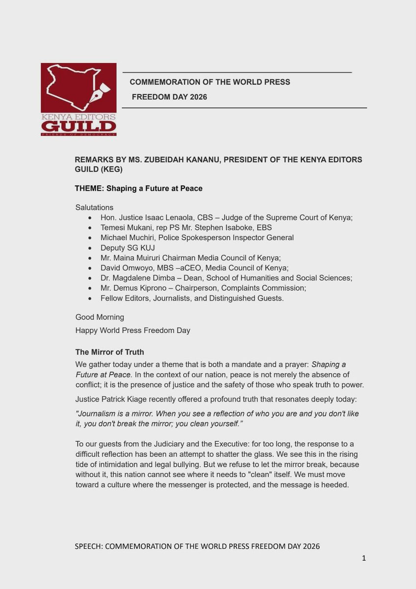 Kenya Editors’ Guild tweet media