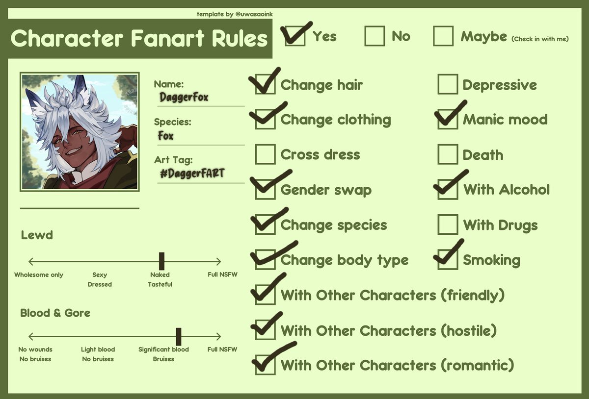 DaggerFoxVT's tweet photo. #DaggerFART
Fanart rules! So here's some fanart rules: https://t.co/Puri39owIl