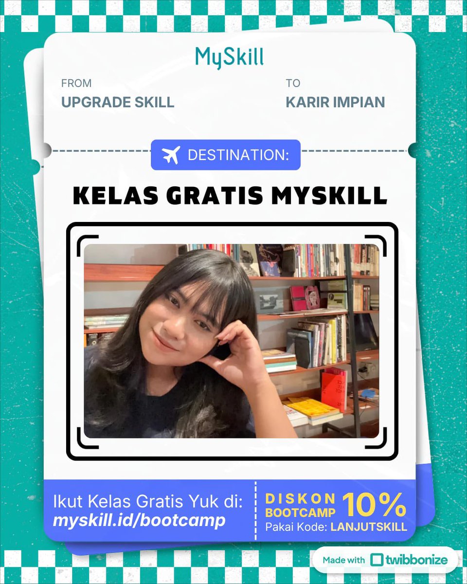 Winaly_'s tweet photo. Hi, I’m Edwina Lelyansari, dan aku ikutan Short Class, sebuah program kelas gratis dari @myskill.id. Kelas ini menyediakan banyak topik-topik pilihan seperti Digital Marketing, Microsoft Excel, Data Analysis, UI/UX Design dan masih banyak lagi. https://t.co/n9pQ1GI4be