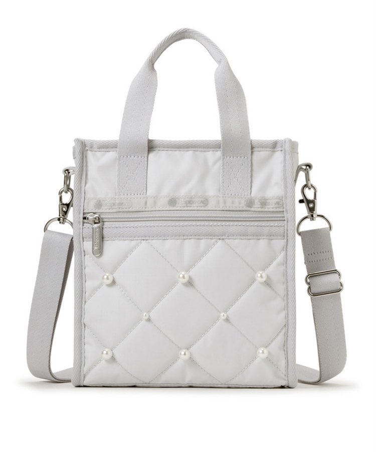 パールコレクション #2】 MINI N/S TOTE W/ PEARLS スクエア型のミニ