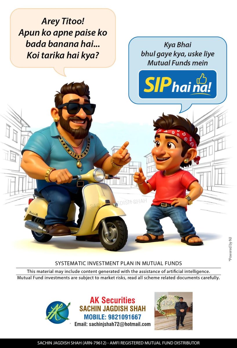 SecuritiesAk's tweet image. Looking to grow your money but unsure where to begin? A Systematic Investment Plan (SIP) lets you start small, stay consistent, and build steadily over time. Interested? 

Click here - tinyurl.com/yze9587z?code=…

📞 9821091667

#aksecurities  #SIP #InvestWithAKSecurities