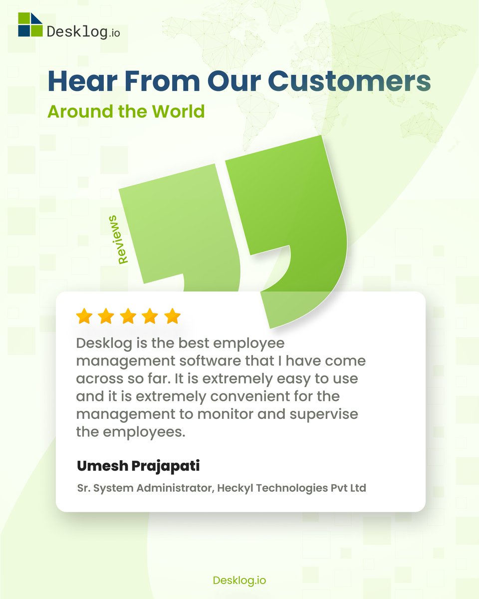 desklog's tweet photo. Umesh Prajapati called Desklog the best employee management software he has come across, easy to use and genuinely convenient for real team oversight.

Thank you, Umesh. Trust like that keeps us building. Learn More : https://t.co/BYcsxk9Tbw
.
.
#Desklog #WorkforceManagement https://t.co/o8Zuk2lG07