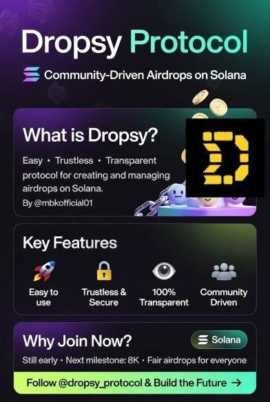 felixaganin01's tweet photo. The community driven protocol for creating and managing airdrops  easy, trustless, and fully transparent.

No more complicated setups, @dropsy_protocol is LIVE on $SOL

Just fair, on-chain airdrops powered by the community.
🔗🔗: https://t.co/PDjQP3EwVB
#Airdrops #DropsyProtocol https://t.co/8NUFS8ePqi