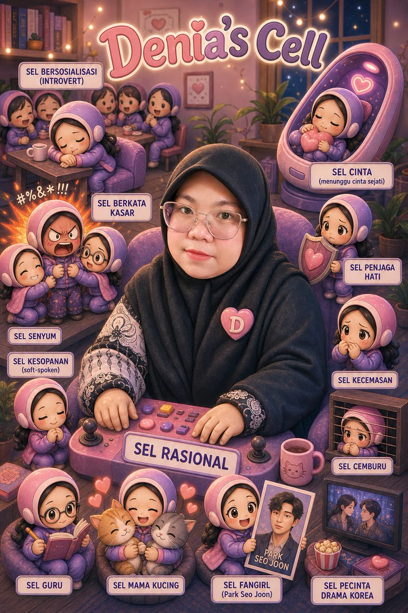 Ikutan Trend cenah,, 
Lucuuu,, gemesin cell-cell nya,,
