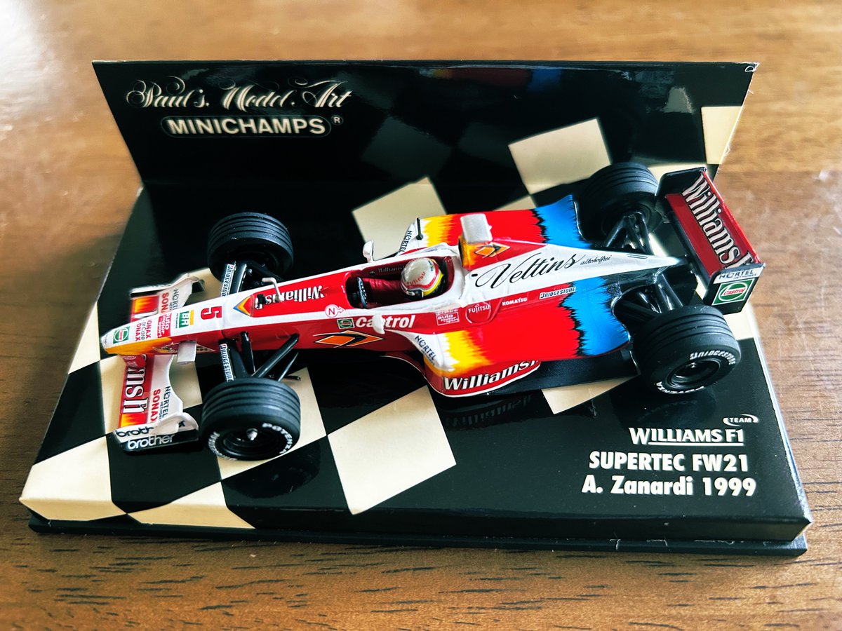 ウィリアムズ　F1　ショーカー　１９９９　ザナルディ　ミニチャンプス　１／１８ ウィリアムズ F1 ショーカ― 1999 ザナルディ 1/18