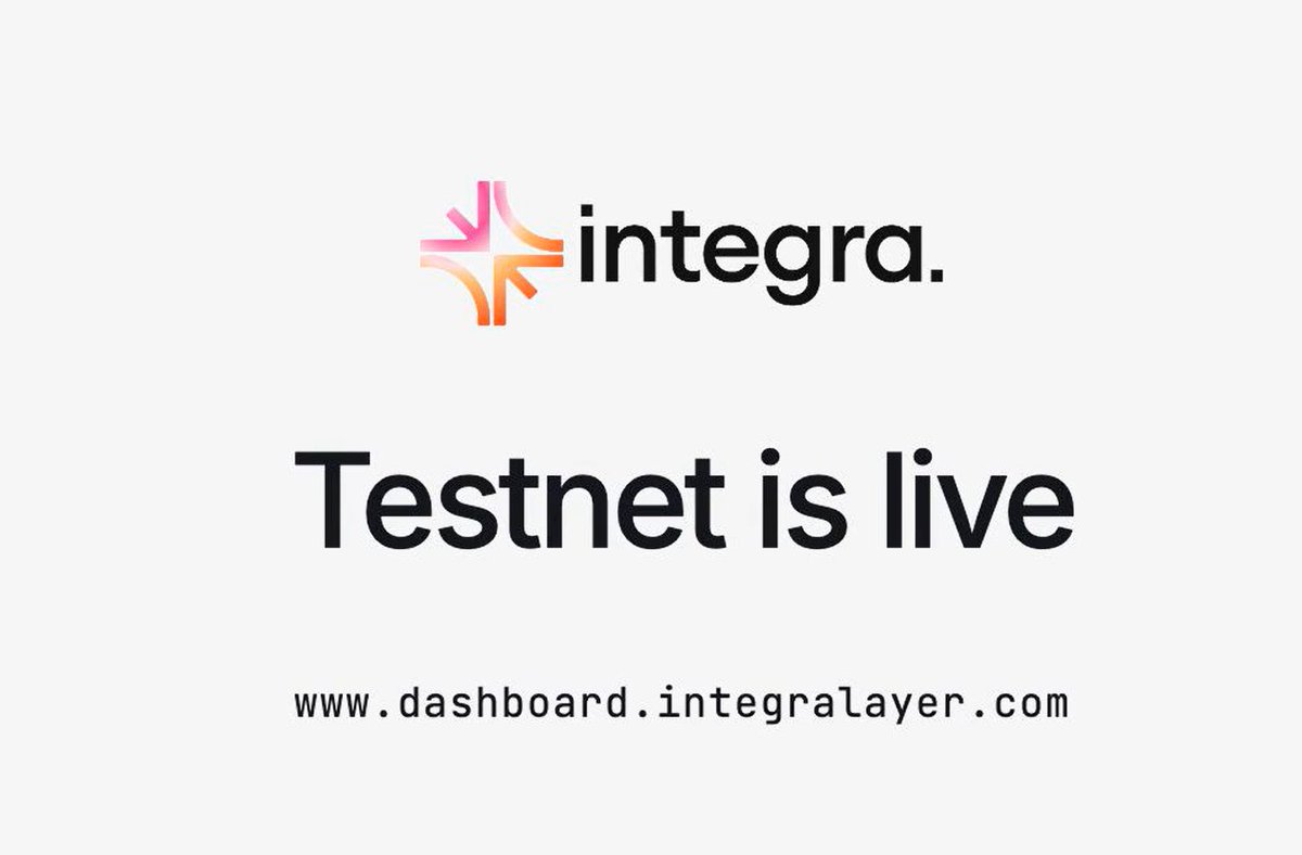 今日开撸 <a href="/integra_layer/">integra. | Testnet Arc</a> 测试网

完成任务赚取 XP 积分，这些积分将在 TGE 时转换为  $IRL 代币 ， 社区分配：37%

进行交互质押部署代理等任务

注册 ：dashboard.integralayer.com/auth
领水 ：testnet.integralayer.com/faucet

此推文未 仅个人分享  ， 不构成投资建议 ， 自行分辨搞不搞