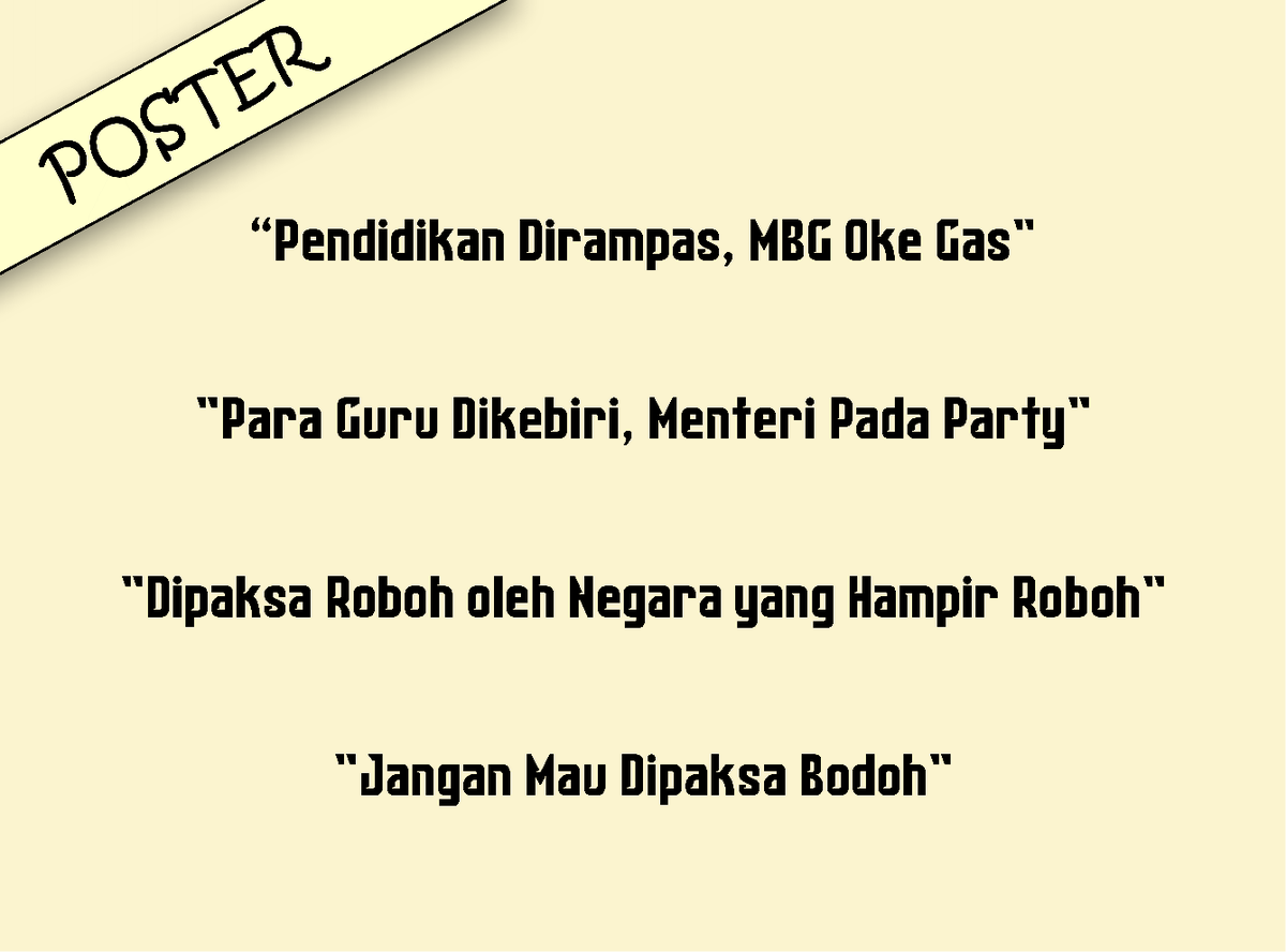 <a href="/tempodotco/">tempo.co</a> Kalimat di posternya pada nendang: