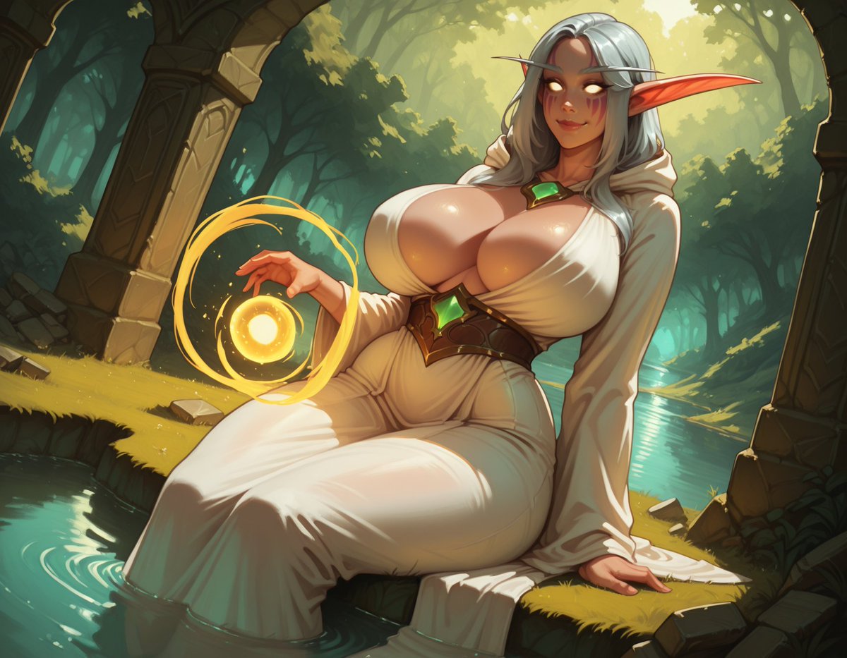 Jennyyjennyy_05's tweet photo. "You need healing?"
"Come here, I'll fix you up!"
Omahil as the court healer, did her duty without question.
#MageMondayAI by 
@GoonerrMasterr
and 
@theway2377 https://t.co/yVAFqmCvks