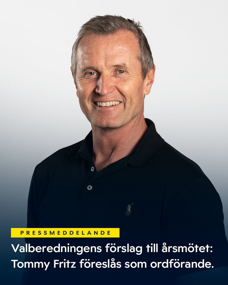 ℹ️ Valberedningen föreslår Tommy Fritz som ny styrelseordförande i HV71 för verksamhetsåret 2026/2027.

Dessutom förslås David Petrasek, Hans Edberg och Björn Lind som nya ledamöter av styrelsen.

➡️ Läs mer på hv71.se