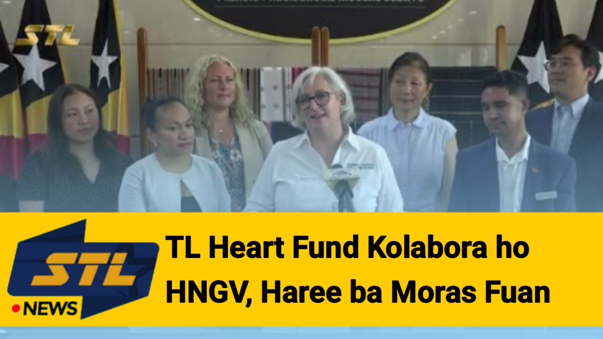STLTimorLeste's tweet image. TL Heart Fund Kolabora ho HNGV, Haree ba Moras Fuan
youtu.be/NDpHge8sx_g?si…

* Subskreve STL Iha Youtube: youtube.com/@STLTimorLeste

Online: stltimorleste.com

Media Sosial:
* Facebook: facebook.com/stltimorleste/
* X (Twitter): 

#SuaraTimorLorosae #STL