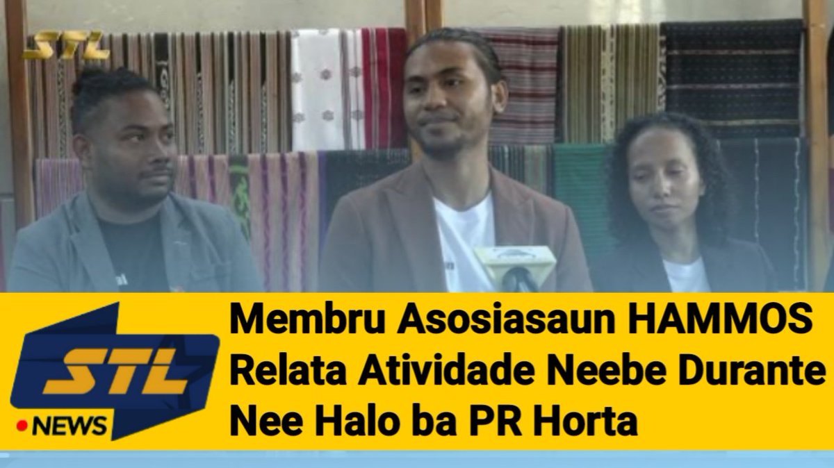 STLTimorLeste's tweet image. Membru Asosiasaun HAMMOS Relata Atividade Neebe Durante Nee Halo ba PR Horta
youtu.be/TRQeYQ-qpyg?si…

* Subskreve STL Iha Youtube: youtube.com/@STLTimorLeste

Online: stltimorleste.com

Media Sosial:
* Facebook: facebook.com/stltimorleste/

#SuaraTimorLorosae #STL #TimorLeste