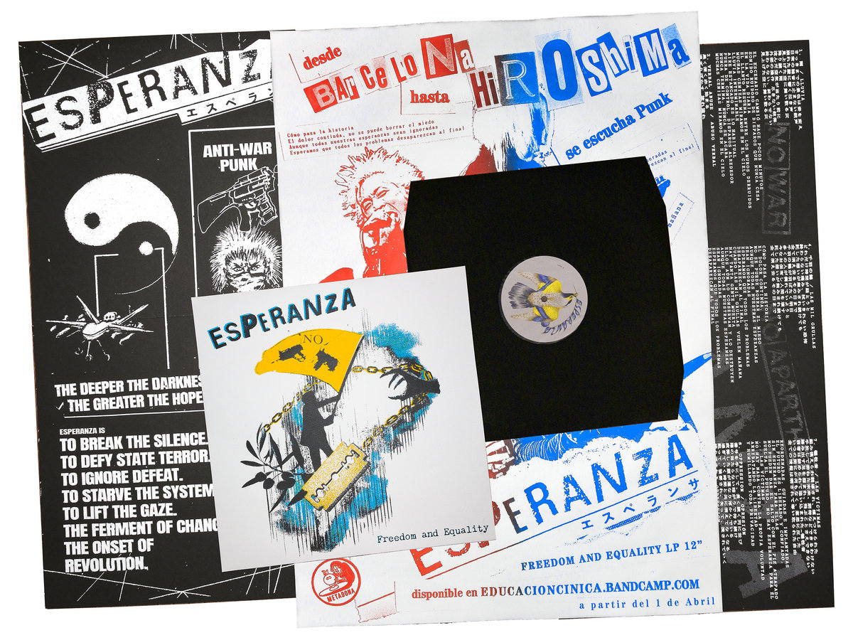 ESPERANZA ”Freedom and Equality” LP ￥4000

先にCDバージョンでリリースされていた2025年1stアルバムのアナログ盤LPバージョンがスペインMETADONA RECORDSと、更にAYUCABAヴォーカリストCromiIが立ち上げた新レーベルEDUCACION CINICAにより共同リリース！

全8曲入り！

revenge-records.com/?pid=191726207