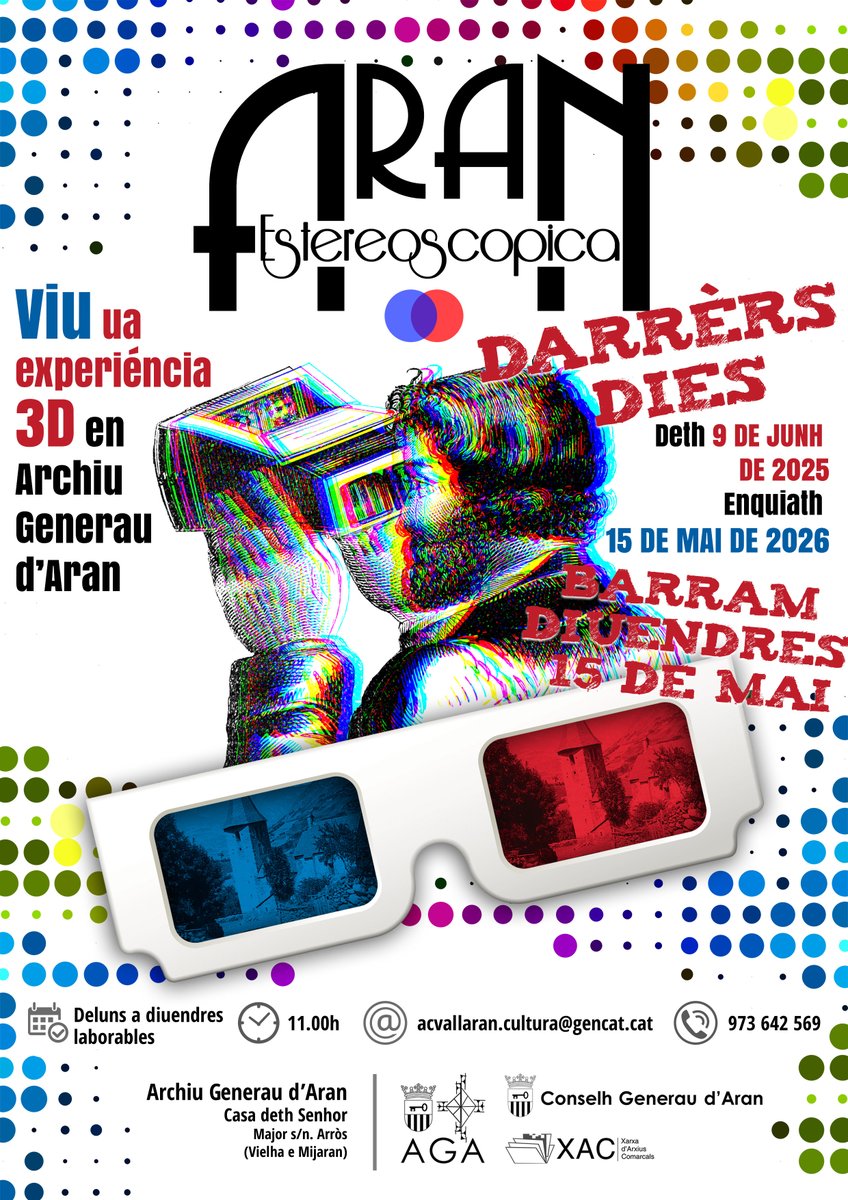 agdaran's tweet photo. Darrèrs dies en Archiu dera exposicion Aran Estereoscopica

Barram eth 15 de mai

#PaisArxius
#XAC #XarxadArxiusComarcals https://t.co/tmMgwt7hnA