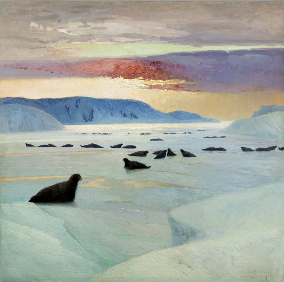 JimBeattie18's tweet image. Seals  1912
Alexandr Borisov (Russian 1866-1934)