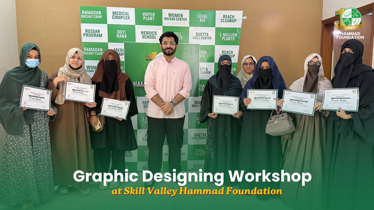 hammadfound's tweet photo. Graphic Designing Workshop Held At @hammadfound Skill Valley under the supervision of managing director Mr. M.Amaan Imran. 

Special Thanks Mr. Wajahat 

To attend future workshops join the Hammad Foundation broadcast Channel on instagram ’HF MEMBERS’

#genz #workshop #canva https://t.co/j5GTIhqdPR