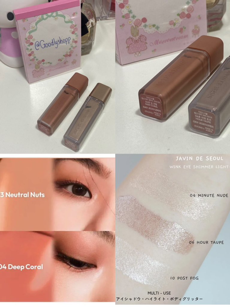 138. javin de seoul eye primer 04 deep coral ,06 hour taupe ใช้น้อย
Price:99

#ส่งต่อ #ส่งต่อคสอ #ส่งต่อคสอมือ2 #ส่งต่อลิป #ส่งต่อบลัช #ส่งต่อเครื่องสำอาง #คสอมือ2 #คสอมือสอง #ส่งต่อjavindeseoul
