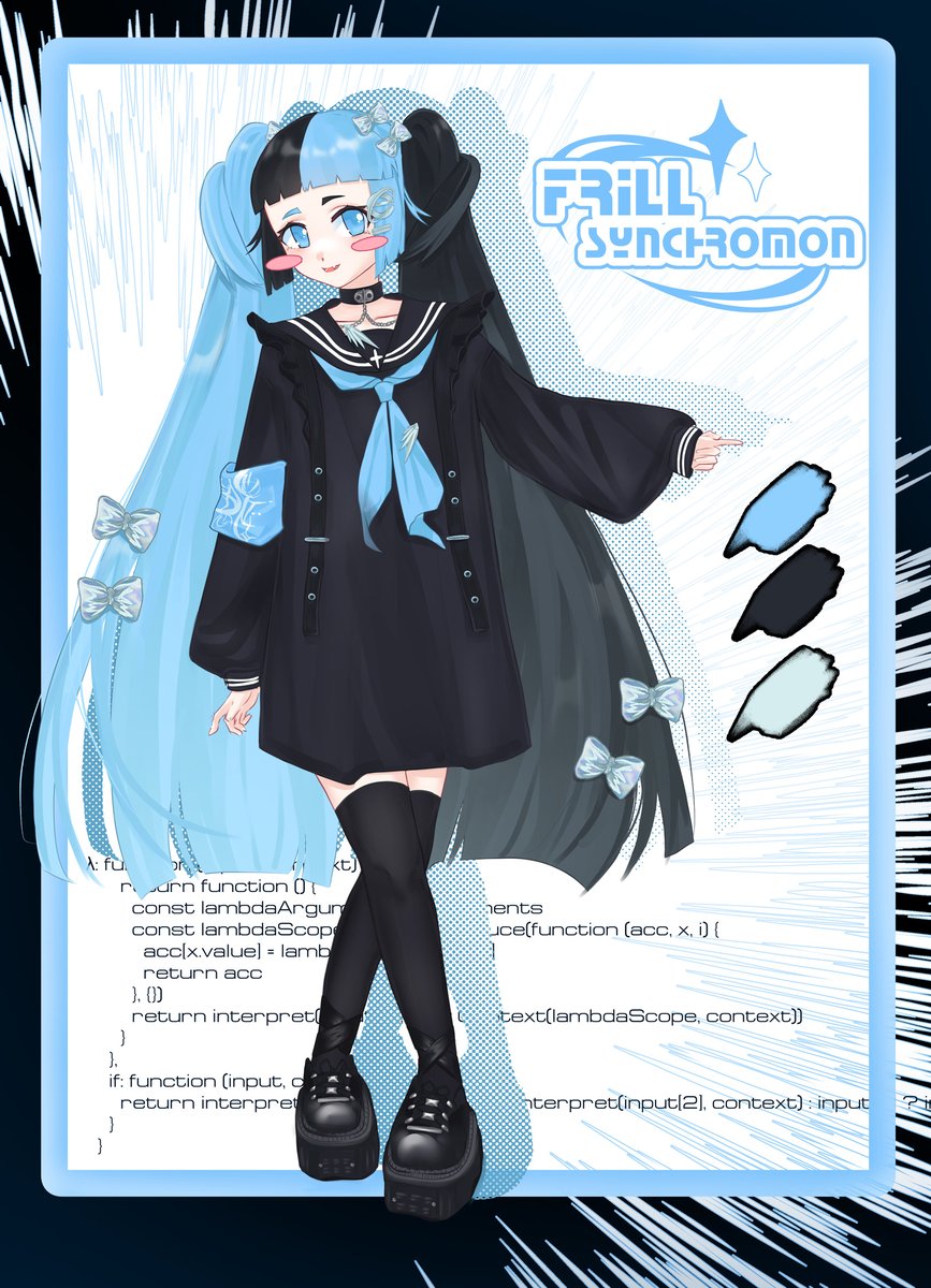 ⊹₊˚‧frill synchromon‧˚₊⊹ | vtuber tweet media