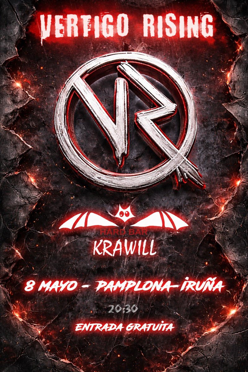 BarKrawill's tweet photo. Egun on / Buenos días 

Os informamos del directo de esta semana:
Desde Iruña, Nu Metal a cargo de *VERTIGO RISING* 🎼🎸🎼🎸🎼🎸🎼🎸

También el viernes, daremos el partido Levante vs *OSASUNA*
Y el domingo a las 21:00 el Farça vs Real Mandril

Eskerrik asko / Gracias https://t.co/lMZlhpVhhu